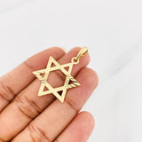 Dije Estrella de David 2.1g / 1 1/2 in Oro Amarillo 18K