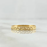 Anillo Trenzado 1.35gr / T4 3/4 / Liso Oro Amarillo 18K *