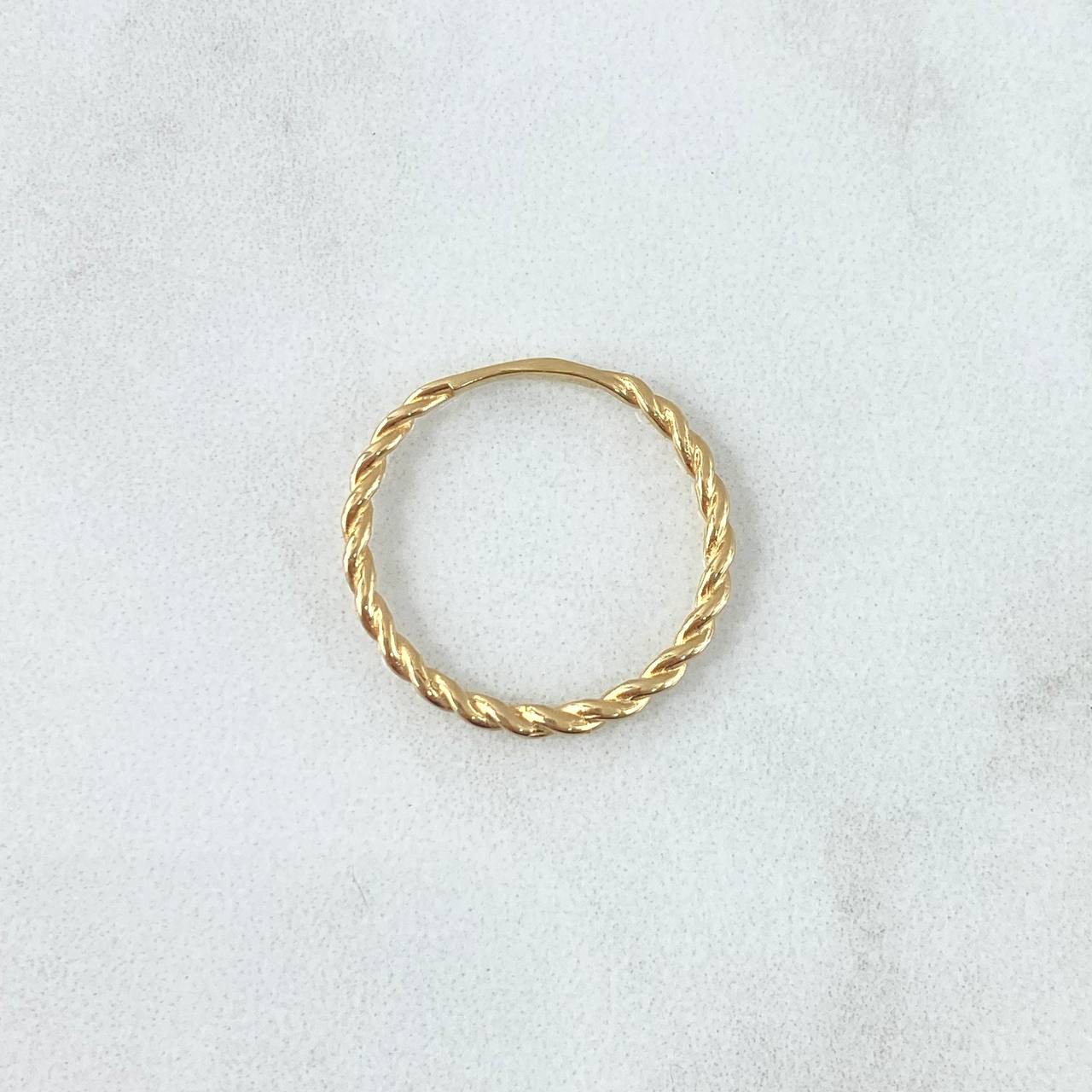 Spiral Ring 1.25gr / Size 7 1/4 / 18K Gold ©
