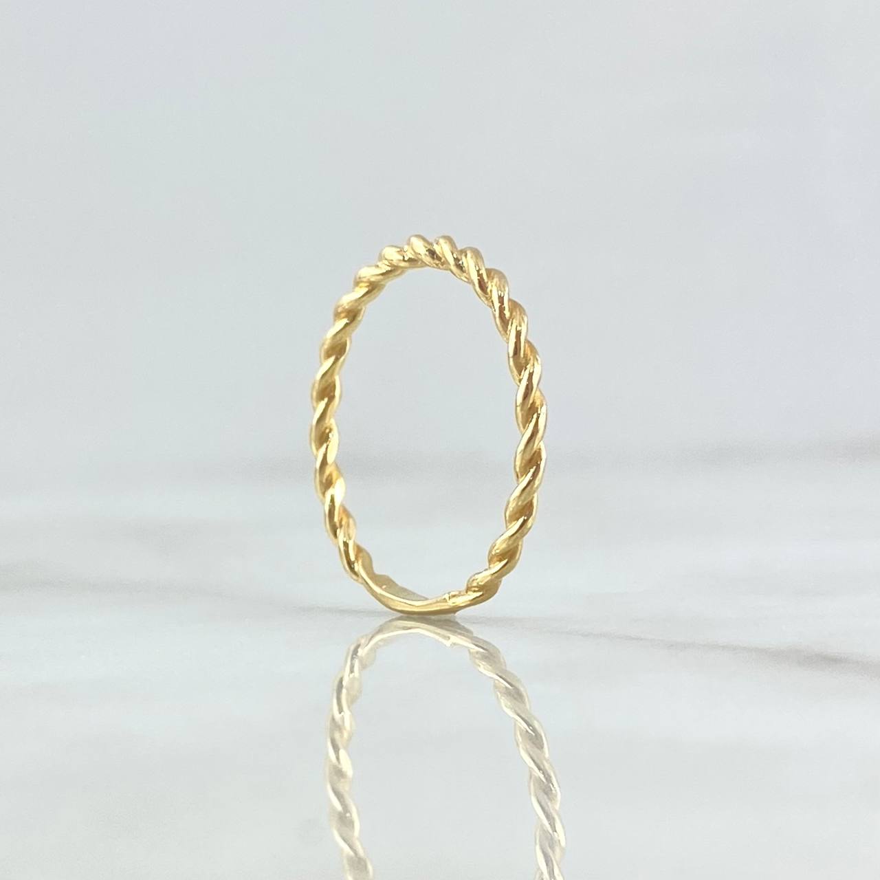 Anillo Espiral 1.25gr / T7 3/4 / Oro 18K ©