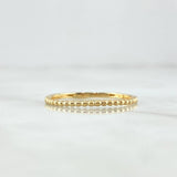 Anillo Mitad Esferas 1.2gr / T7 3/4 / Liso Oro Amarillo 18K