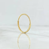 Anillo Mitad Esferas 1.2gr / T7 3/4 / Liso Oro Amarillo 18K
