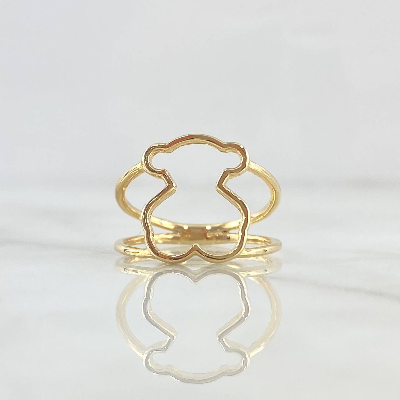 Bear Ring TS 2.55gr / Size 6 / Smooth 18K Yellow Gold *