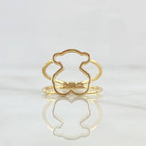 Bear Ring TS 2.55gr / Size 6 / Smooth 18K Yellow Gold *