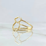 Bear Ring TS 2.55gr / Size 6 / Smooth 18K Yellow Gold *