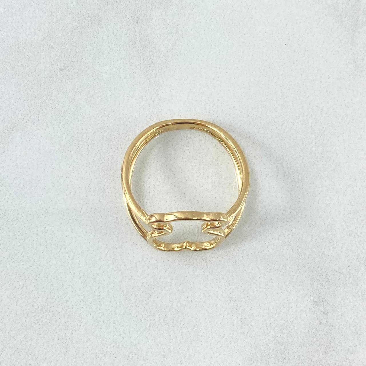 Bear Ring TS 2.55gr / Size 6 / Smooth 18K Yellow Gold *