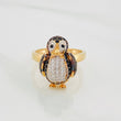 Anillo Pingüino Articulado 4.95g / T6 1/4 Tres Oros 18K