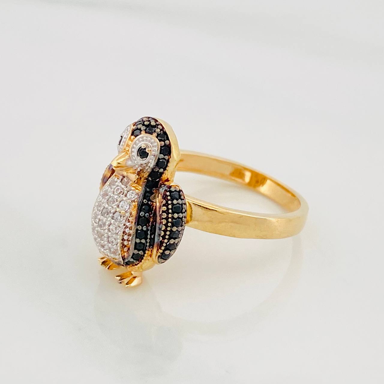 Anillo Pingüino Articulado 4.95g / T6 1/4 Tres Oros 18K