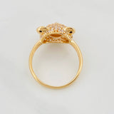 Anillo Rostro Oso 3.3g / T5 3/4 Oro Amarillo 18K