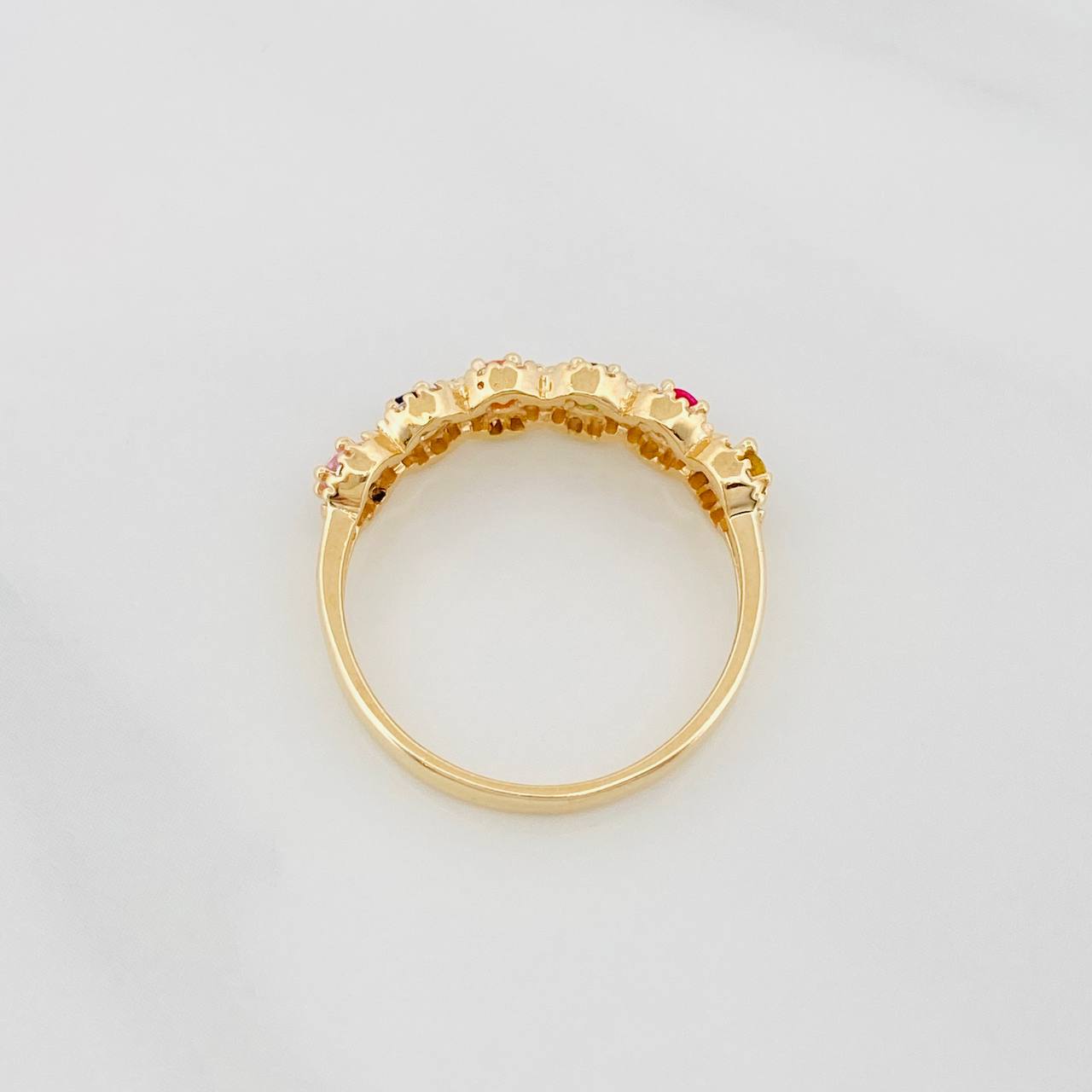 Anillo Churumbela Tupido 2.5g / T6 3/4 Oro Amarillo 18K