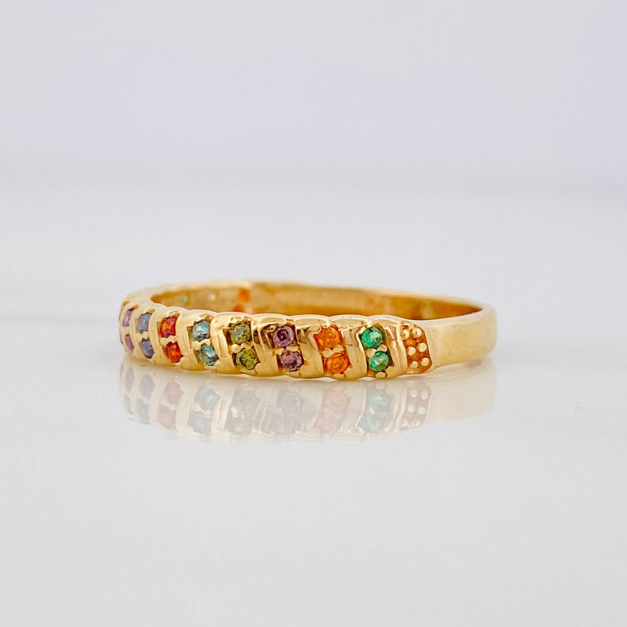 Anillo Entrelazado 1.9g / T6 1/4 Oro Amarillo 18K