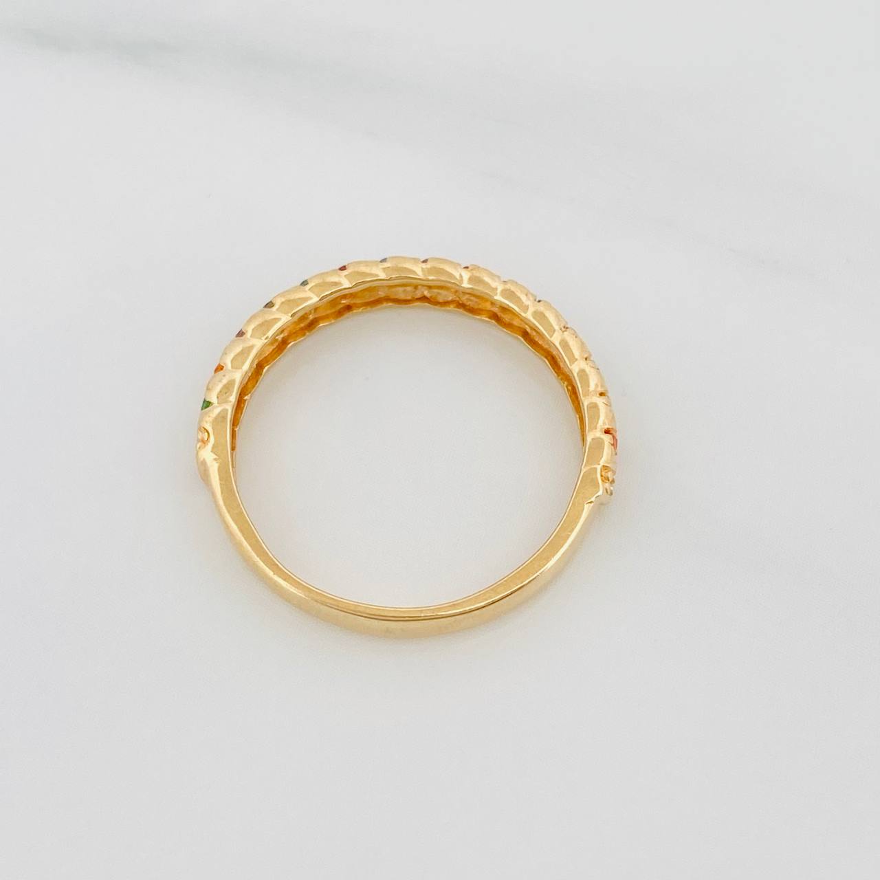 Anillo Entrelazado 1.9g / T6 1/4 Oro Amarillo 18K