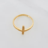 Anillo Cruz 1.75g / T7 1/2 Oro Amarillo 18K