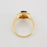 Anillo Halo Corazón 3.1g / T6 1/4 Oro Amarillo 18K