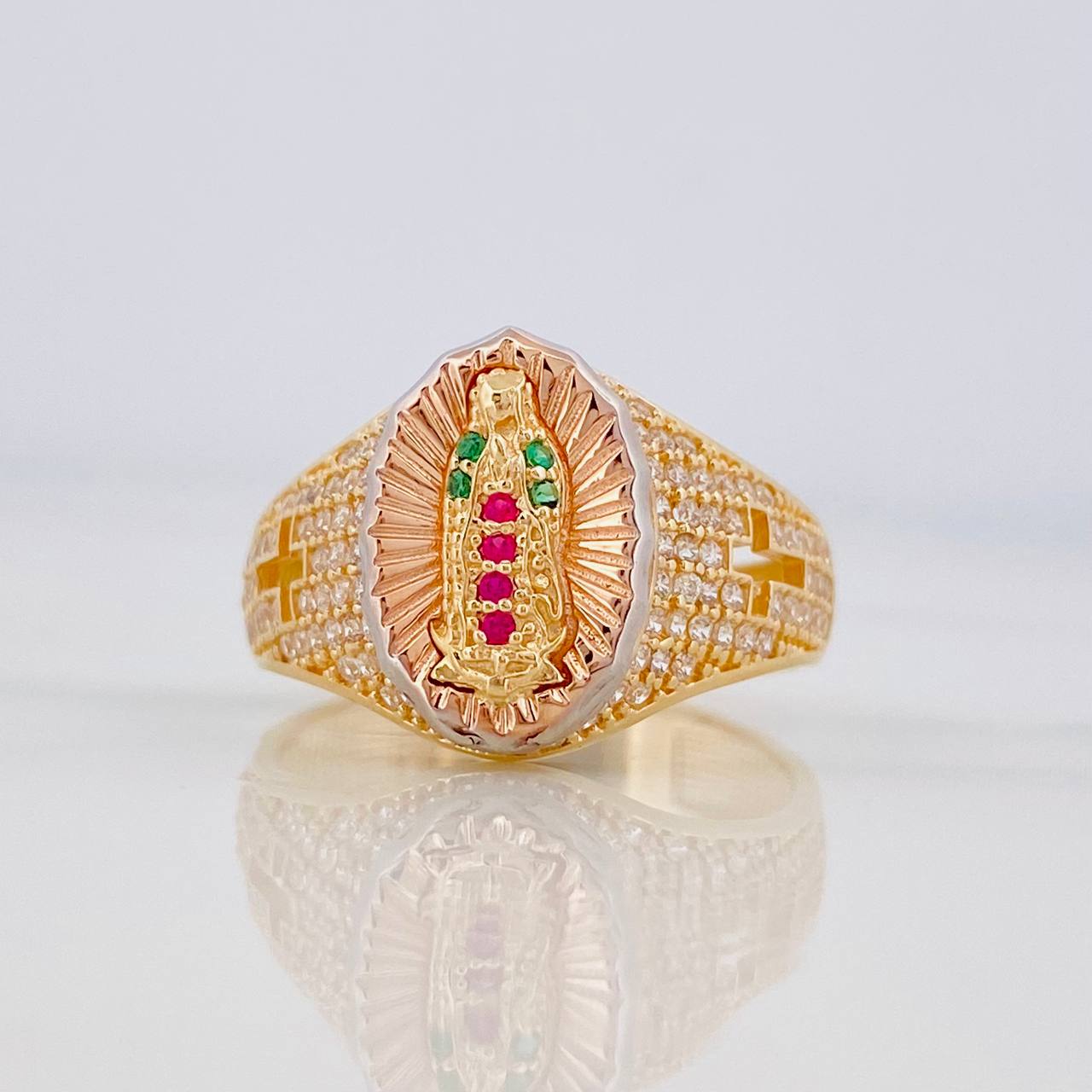 Anillo Virgen Guadalupe 4.5g / T7 Tres Oros 18K