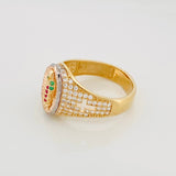 Anillo Virgen Guadalupe 4.75g / T8 Tres Oros 18K