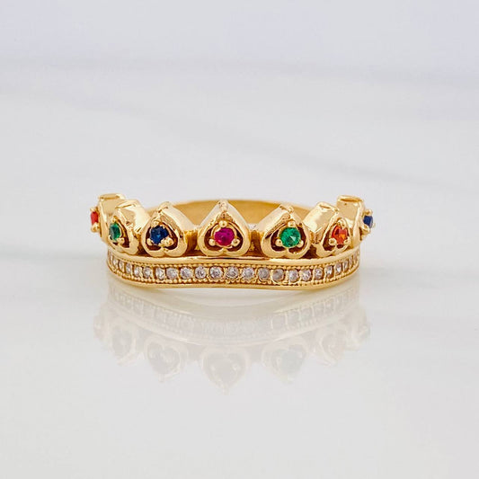 Tiara Hearts Ring 4.2g / T6 3/4 Yellow Gold 18K
