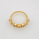 Anillo Tiara Corazones 4.2g / T6 3/4 Oro Amarillo 18K