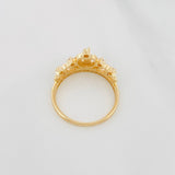 Anillo Corona 15's 2.7g / T6 3/4 Dos Oros Amarillo Blanco 18K