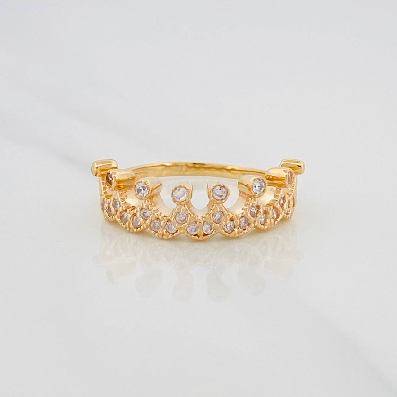Anillo Tiara 3.3g / T7 1/4 Oro Amarillo 18K