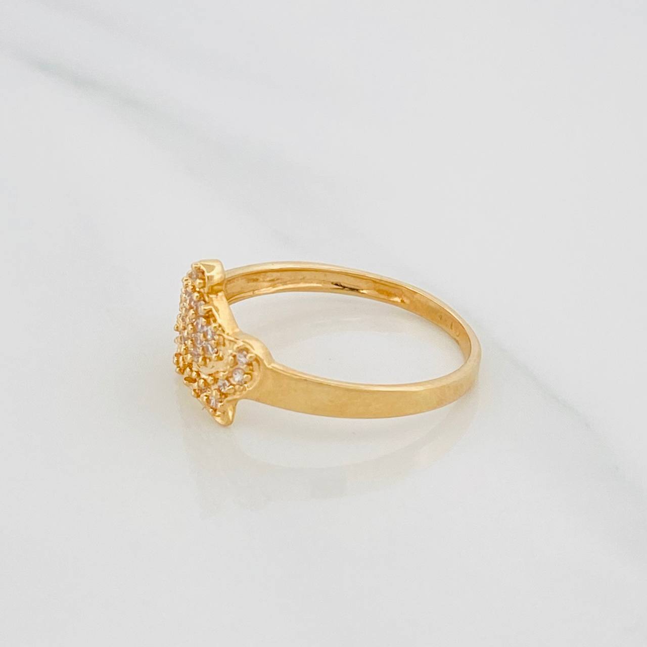 Anillo Corona 2.1g / T7 Oro Amarillo 18K