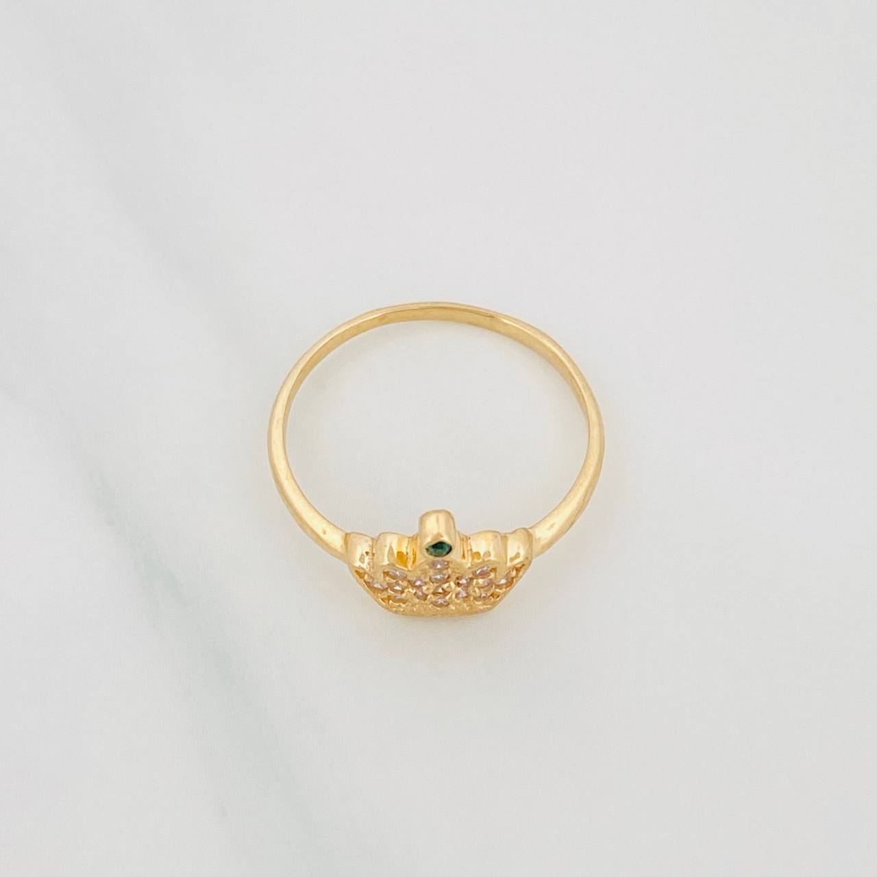 Anillo Corona 1.45g / T5 1/4 Oro Amarillo 18K