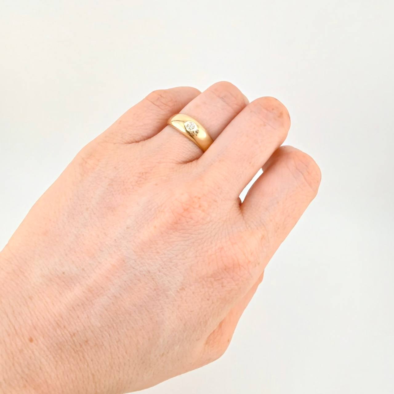 Solitaire Spark Ring 3.55g / T6 1/2 Yellow Gold 18K