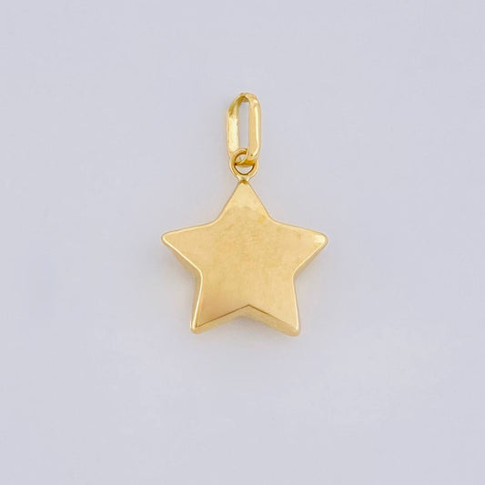 Dije Estrella 0.55g / 3/4 in Oro Amarillo 18K