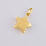 Pendant Star 0.8g / 3/4 in Yellow Gold 18K
