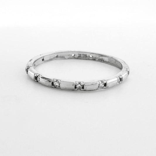 Churumbela Ring Cubic Zirconia 1.55g / T6 White Gold 18K