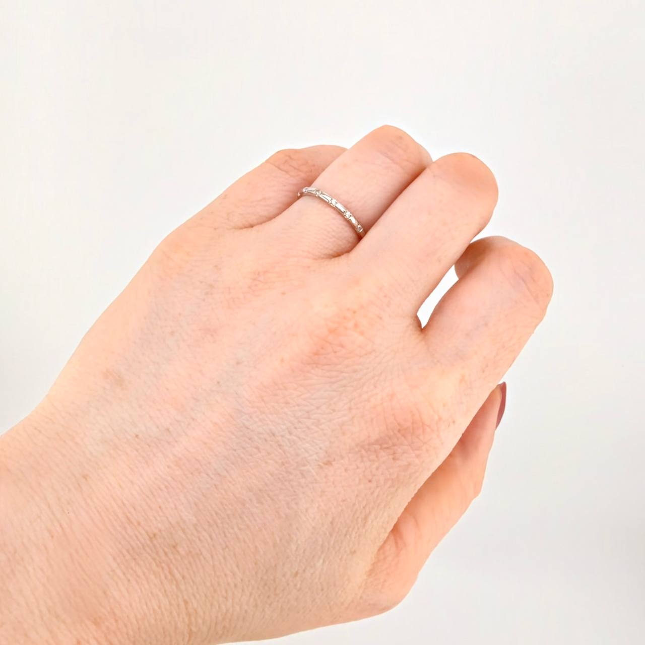Churumbela Ring Cubic Zirconia 1.55g / T6 White Gold 18K