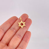 Star of David Pendant 0.9g / 1 in 18K Yellow Gold