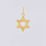 Star of David Pendant 0.7g / 3/4 in 18K Yellow Gold