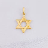 Star of David Pendant 0.7g / 3/4 in 18K Yellow Gold