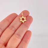 Star of David Pendant 0.75g / 3/4 in 18K Yellow Gold