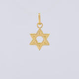 Dije Estrella de David 0.35g / 3/4 in Oro Amarillo 18K