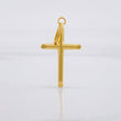 Dije Cruz Puntas Planas 0.75g / 1 1/2 in Oro Amarillo 18K