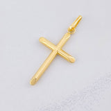 Pendant Flat-Tipped Cross 0.7g / 1 1/2 in 18K Yellow Gold