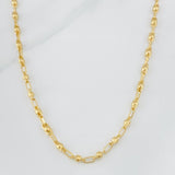 Cadena Rustica Burbuja 9.95g / 22 in / 3.3mm Oro Amarillo 18K