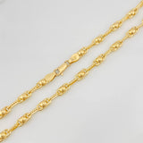 Cadena Rustica Burbuja 9.95g / 22 in / 3.3mm Oro Amarillo 18K