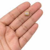 Charm Rectangular 1.7g / 1/4 in Yellow Gold 18K