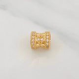 Charm Cylinder 1.1g / 1/4 in Yellow Gold 18K