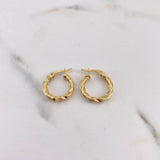 Candongas Ivy 1.35gr / 3/4 in / Oro Amarillo 18K *