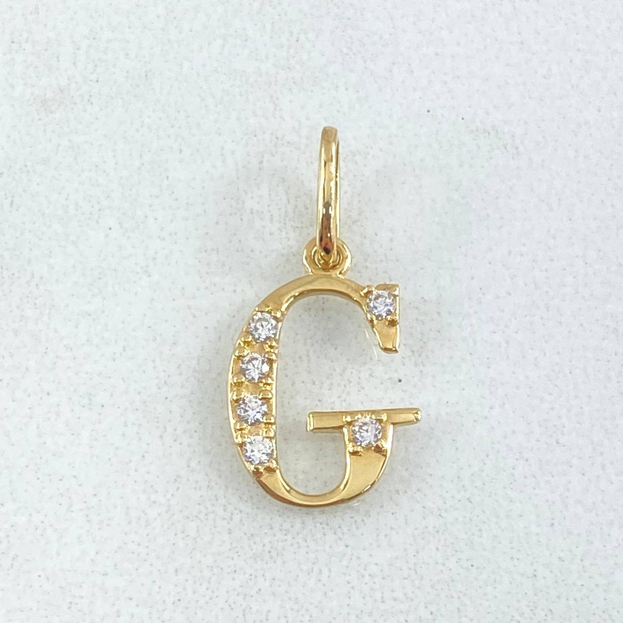 Pendant Letter G Silhouette 0.7gr / 2cm / 18K Gold