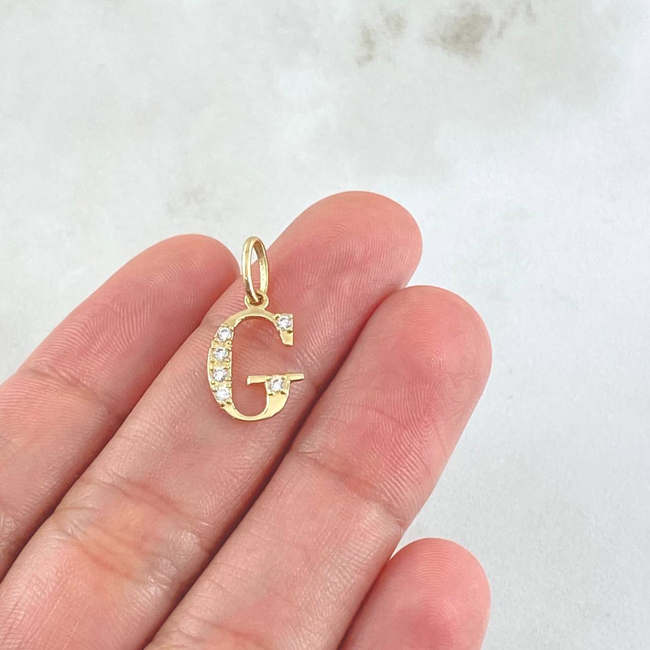 Pendant Letter G Silhouette 0.7gr / 2cm / 18K Gold