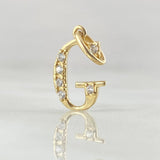Pendant Letter G Silhouette 0.7gr / 2cm / 18K Gold