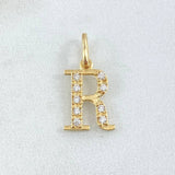 Pendant Letter R Silhouette 0.95gr / 2cm / 18K Gold