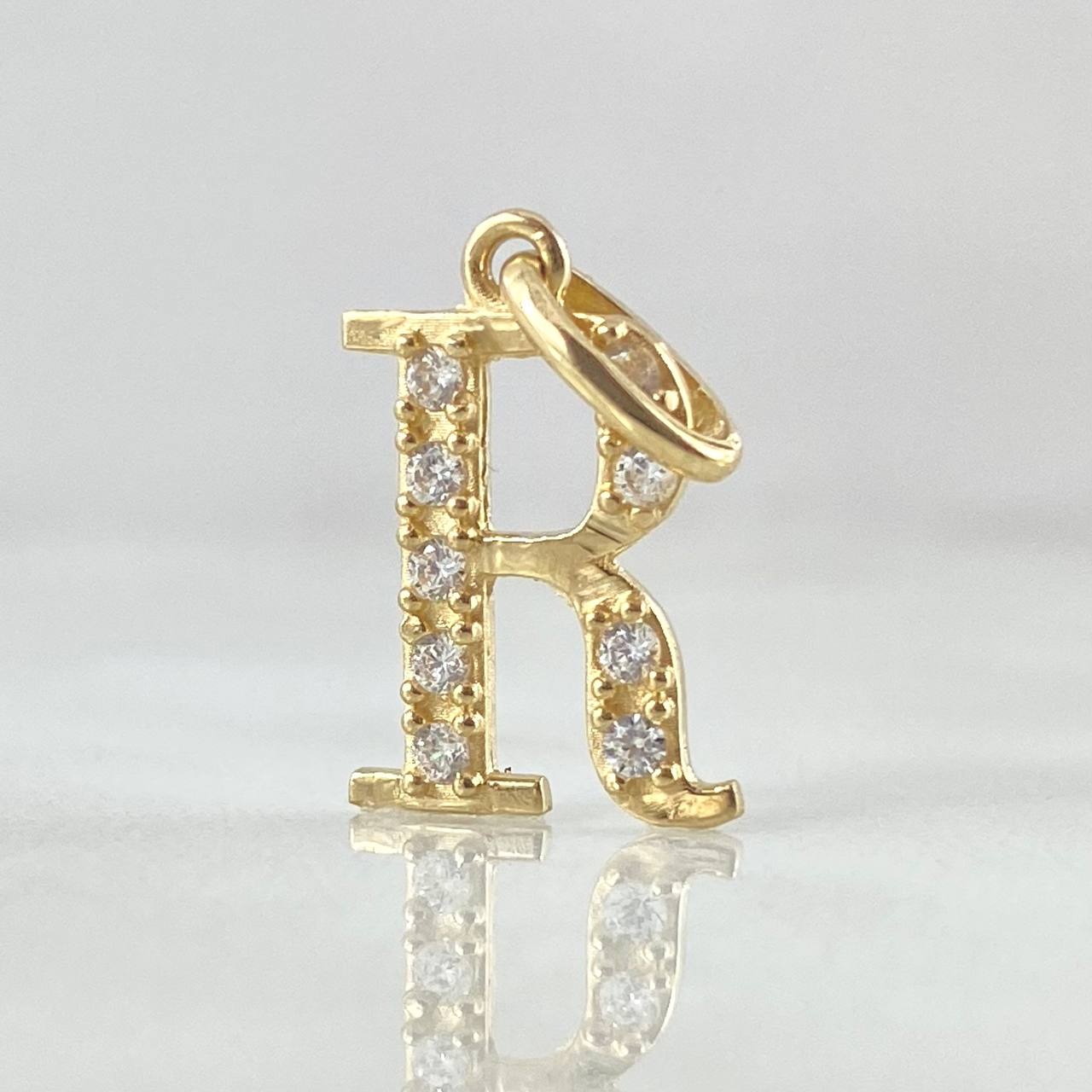 Pendant Letter R Silhouette 0.95gr / 2cm / 18K Gold
