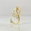 Pendant Letter S Silhouette 0.7gr / 2cm / 18K Gold