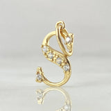 Pendant Letter S Silhouette 0.7gr / 2cm / 18K Gold